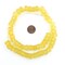 The Bead Chest Sunflower Yellow Faceted Recycled Java Sea Glass Beads - Full Strand of Faceted Bottle Glass Beads | Approximately 48 Beads